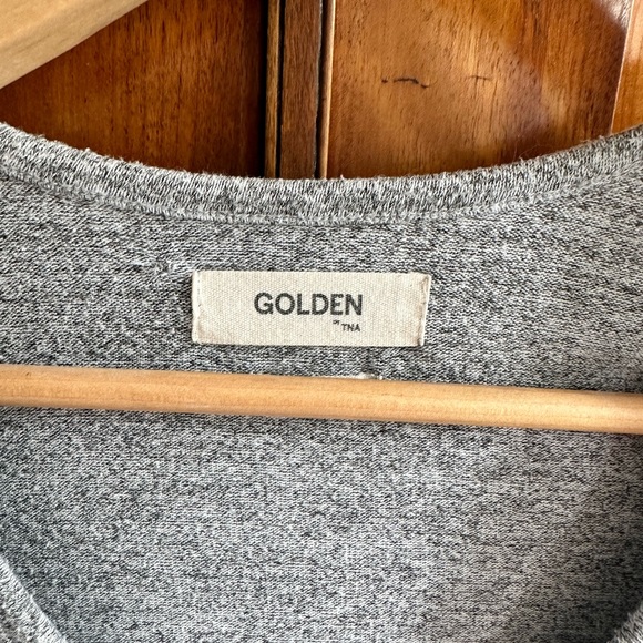 Golden by TNA bodycon vneck grey dress size xxs - Picture 5 of 5